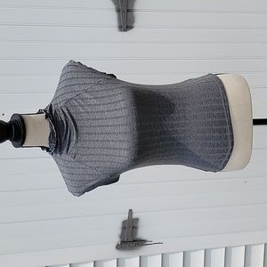 Shein mock neck gray top